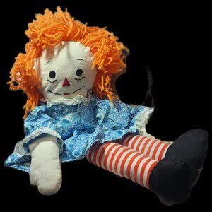 Vintage 26" Raggedy Ann, Annabelle Rag Doll Toy